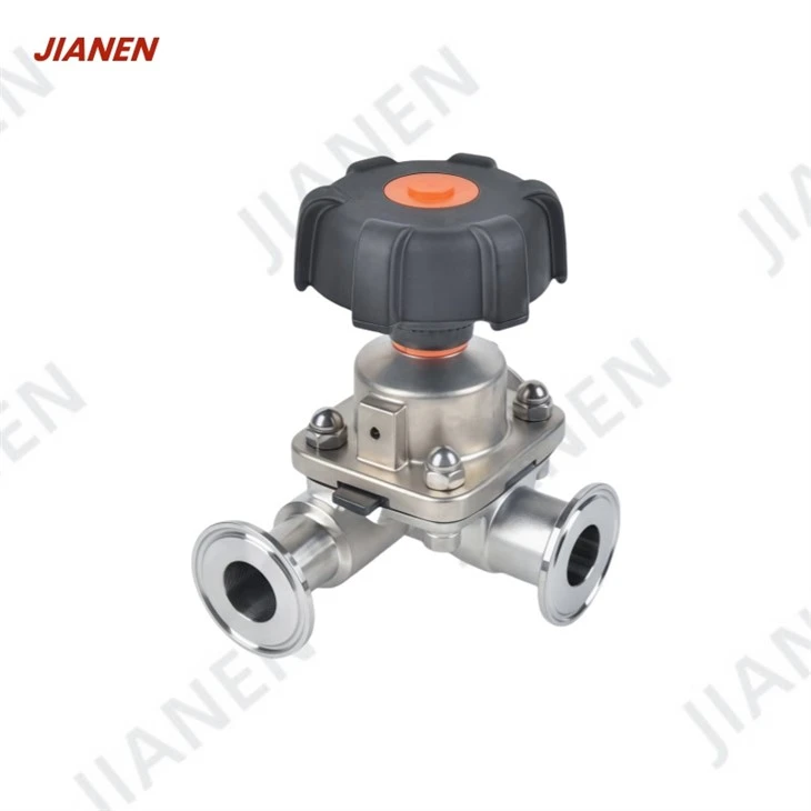 Tri Clamp Three-way Diaphragm Valve